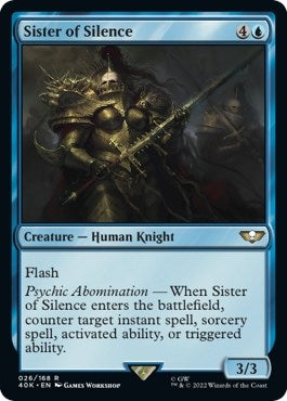Image for Sister of Silence (26) (Universes Beyond: Warhammer 40,000) - Magic: The Gathering