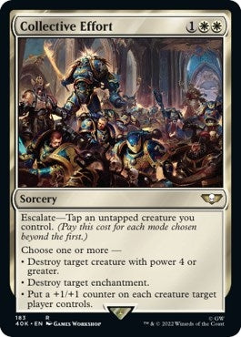 Image for Collective Effort (Surge Foil) (183) (Universes Beyond: Warhammer 40,000) - Magic: The Gathering