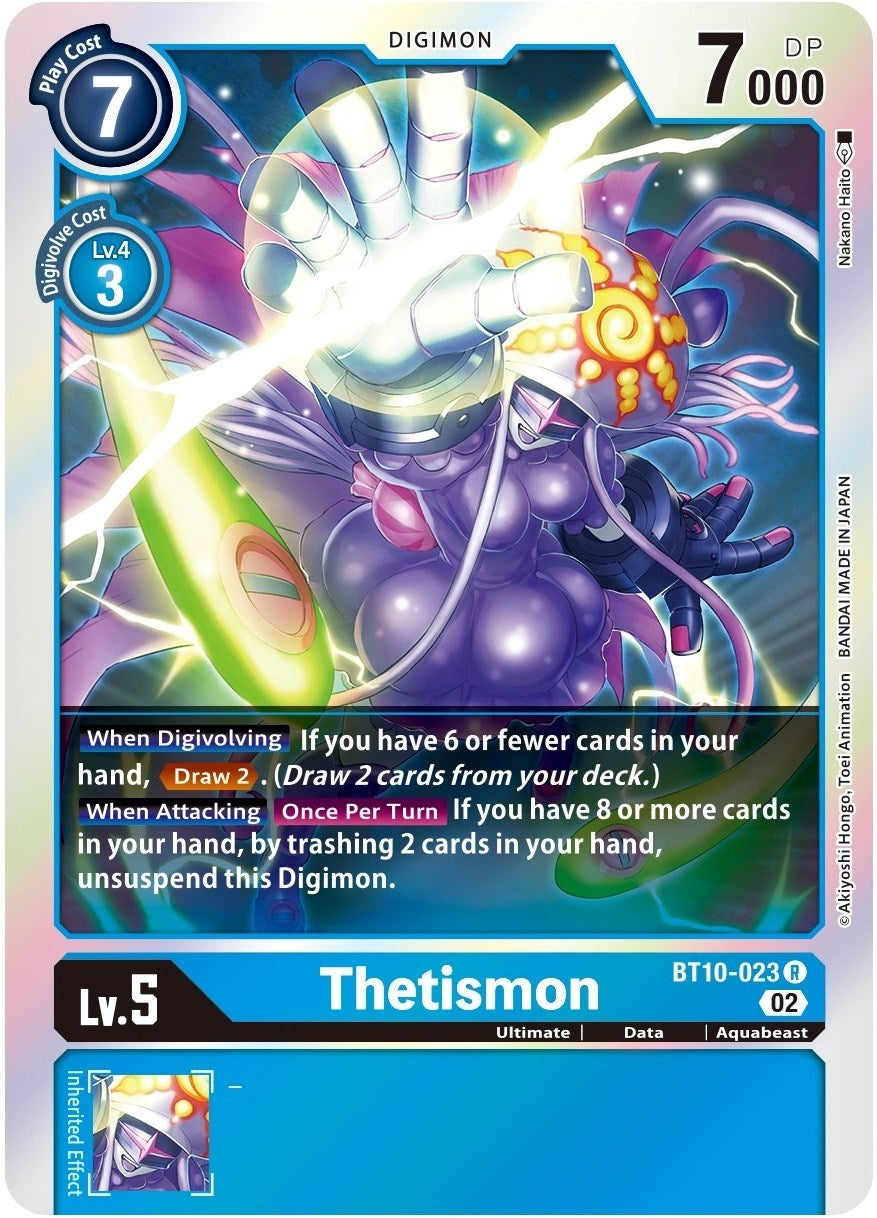 Image for Thetismon (BT10-023 R) (Xros Encounter) - Digimon Card Game