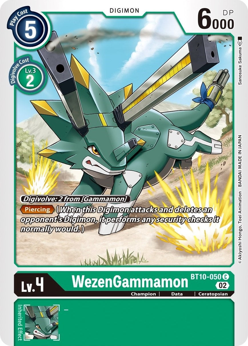 Image for WezenGammamon (BT10-050 C) (Xros Encounter) - Digimon Card Game