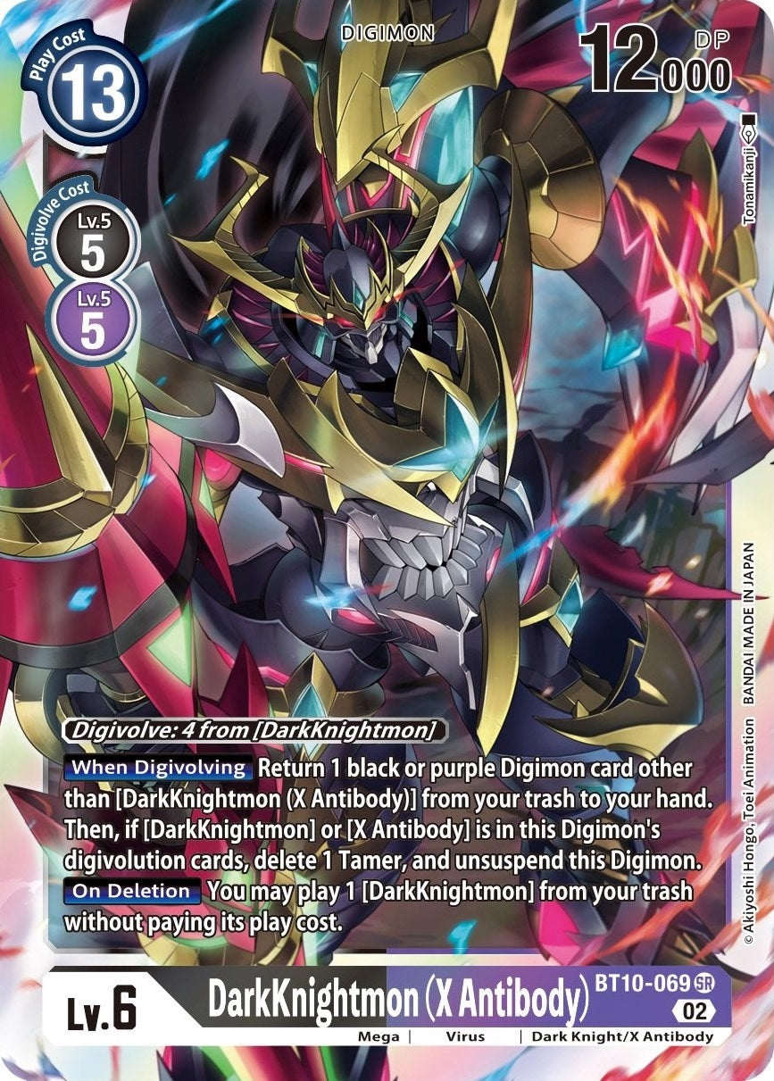 Image for DarkKnightmon (X Antibody) (BT10-069 SR) (Xros Encounter) - Digimon Card Game