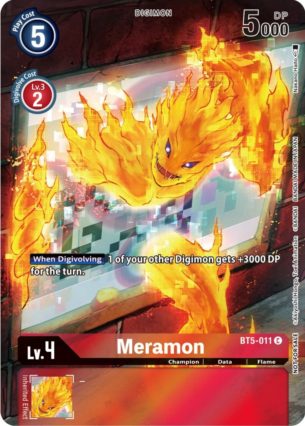 Image for Meramon (25th Special Memorial Pack) (BT5-011 C) (Battle of Omni) - Digimon Card Game
