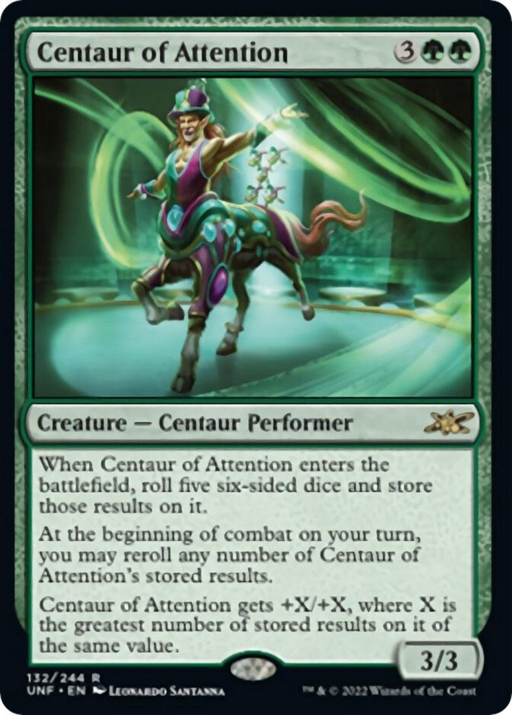 Image for Centaur of Attention (132) (Unfinity) - Magic: The Gathering
