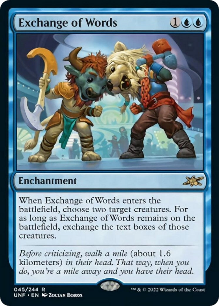 Image for Exchange of Words (45) (Unfinity) - Magic: The Gathering