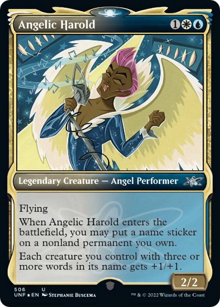 Image for Angelic Harold (Showcase) (Galaxy Foil) (506) (Unfinity) - Magic: The Gathering