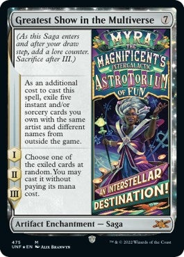 Image for Greatest Show in the Multiverse (Galaxy Foil) (475) (Unfinity) - Magic: The Gathering