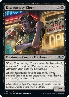 Image for Discourtesy Clerk (Galaxy Foil) (356) (Unfinity) - Magic: The Gathering