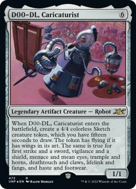 Image for D00-DL, Caricaturist (Galaxy Foil) (473) (Unfinity) - Magic: The Gathering