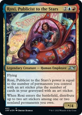 Image for Roxi, Publicist to the Stars (Galaxy Foil) (463) (Unfinity) - Magic: The Gathering