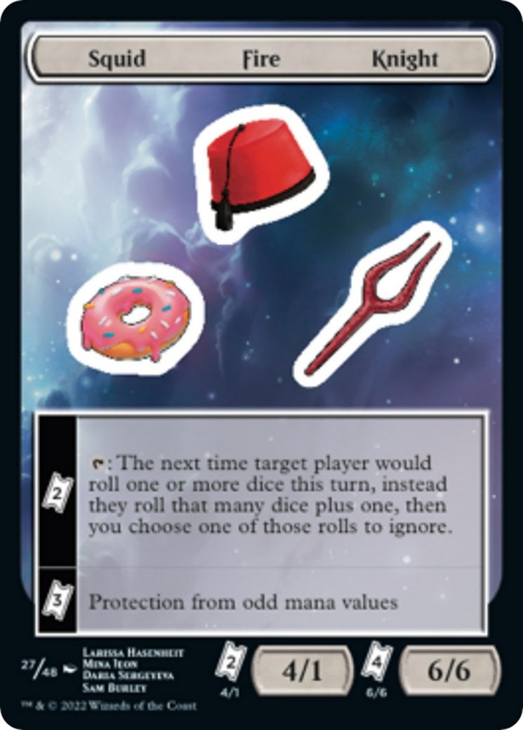 Image for Squid Fire Knight (27) (Unfinity) - Magic: The Gathering