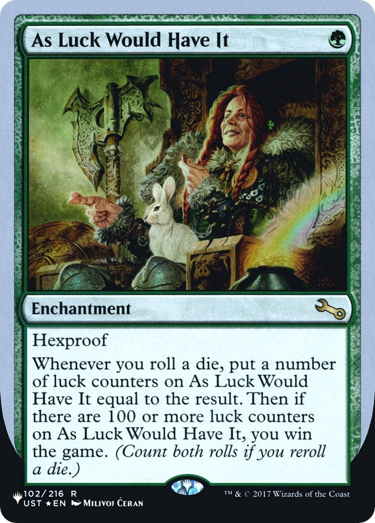 Image for As Luck Would Have It (102/216) (The List Reprints) - Magic: The Gathering