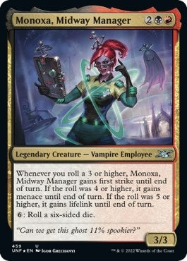 Image for Monoxa, Midway Manager (Galaxy Foil) (459) (Unfinity) - Magic: The Gathering