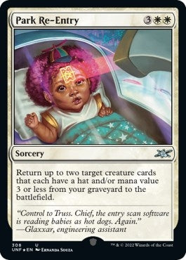 Image for Park Re-Entry (Galaxy Foil) (308) (Unfinity) - Magic: The Gathering