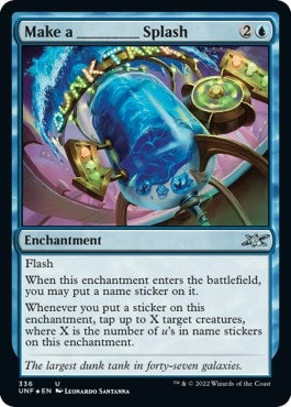 Image for Make a _____ Splash (Galaxy Foil) (336) (Unfinity) - Magic: The Gathering