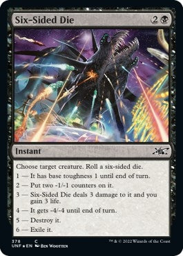 Image for Six-Sided Die (Galaxy Foil) (378) (Unfinity) - Magic: The Gathering
