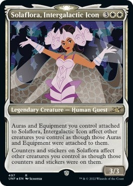 Image for Solaflora, Intergalactic Icon (Showcase) (Galaxy Foil) (497) (Unfinity) - Magic: The Gathering
