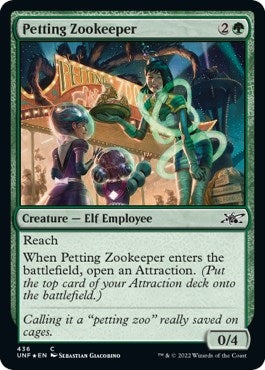 Image for Petting Zookeeper (Galaxy Foil) (436) (Unfinity) - Magic: The Gathering