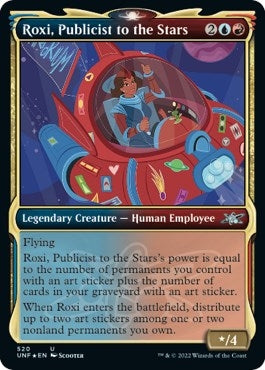 Image for Roxi, Publicist to the Stars (Showcase) (Galaxy Foil) (520) (Unfinity) - Magic: The Gathering