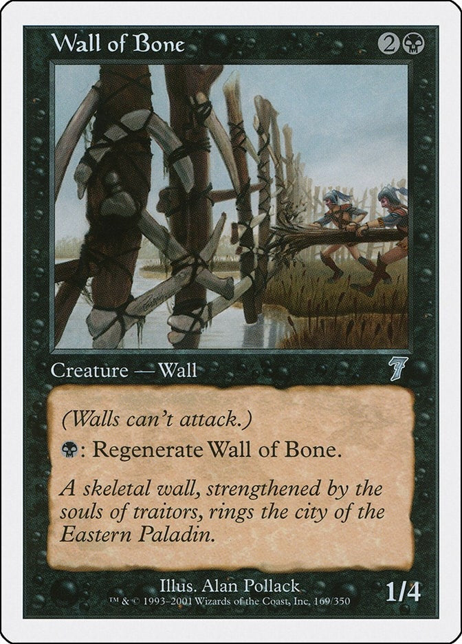 Image for Wall of Bone (169) (7th Edition) - Magic: The Gathering