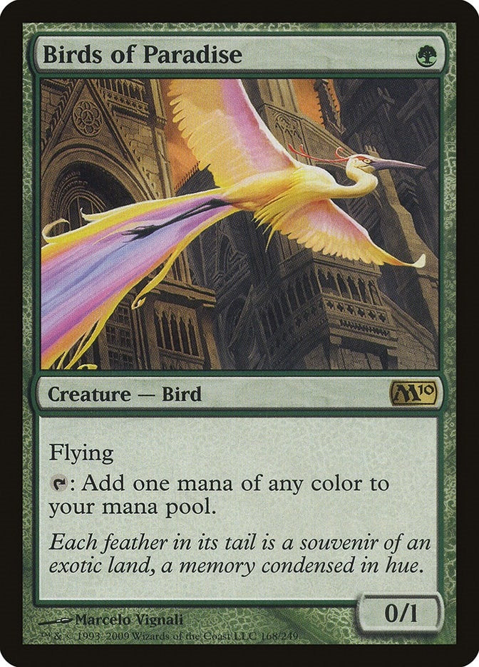 Image for Birds of Paradise (168) (Magic 2010 (M10)) - Magic: The Gathering