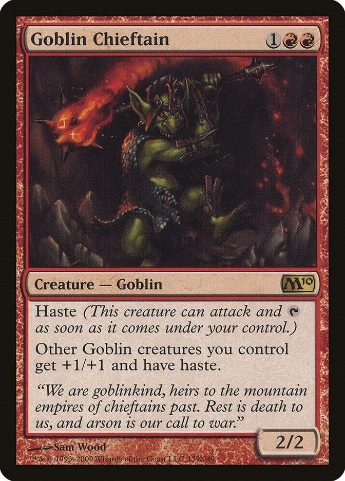 Image for Goblin Chieftain (139) (Magic 2010 (M10)) - Magic: The Gathering