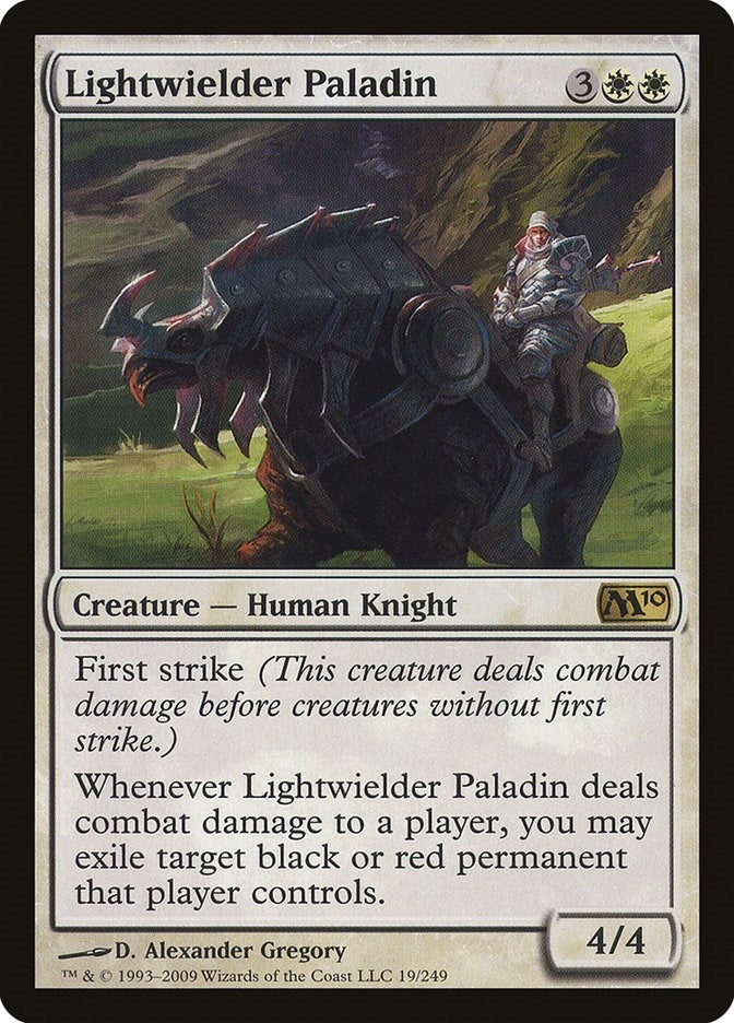 Image for Lightwielder Paladin (19) (Magic 2010 (M10)) - Magic: The Gathering