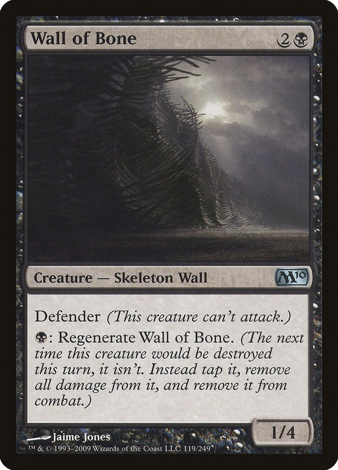 Image for Wall of Bone (119) (Magic 2010 (M10)) - Magic: The Gathering