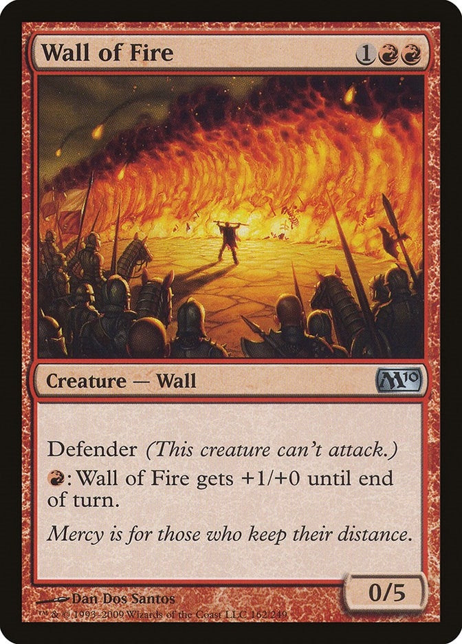 Image for Wall of Fire (162) (Magic 2010 (M10)) - Magic: The Gathering