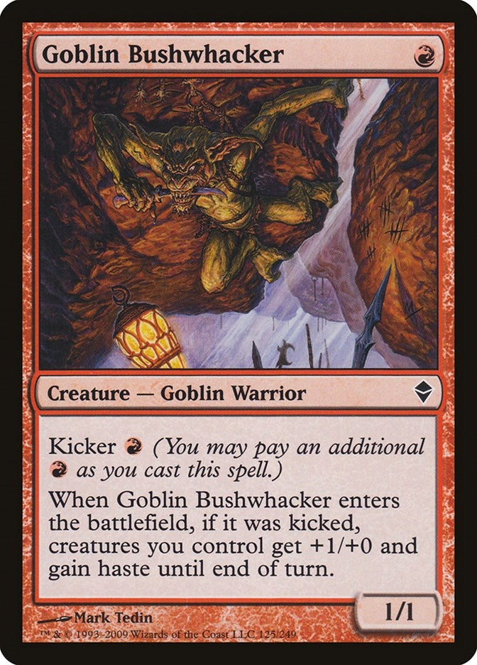Image for Goblin Bushwhacker (125) (Zendikar) - Magic: The Gathering
