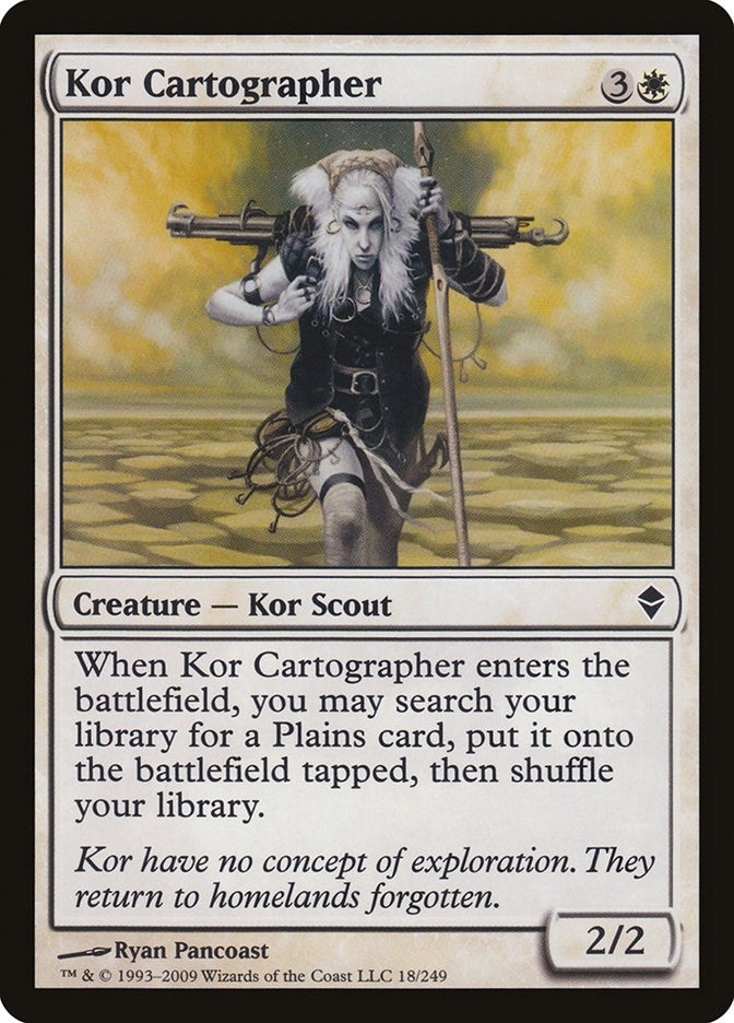 Image for Kor Cartographer (18) (Zendikar) - Magic: The Gathering