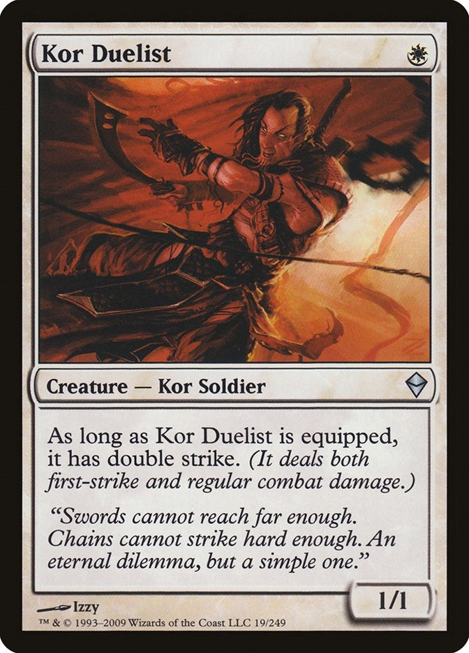 Image for Kor Duelist (19) (Zendikar) - Magic: The Gathering