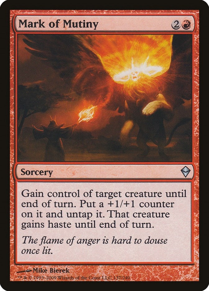 Image for Mark of Mutiny (137) (Zendikar) - Magic: The Gathering