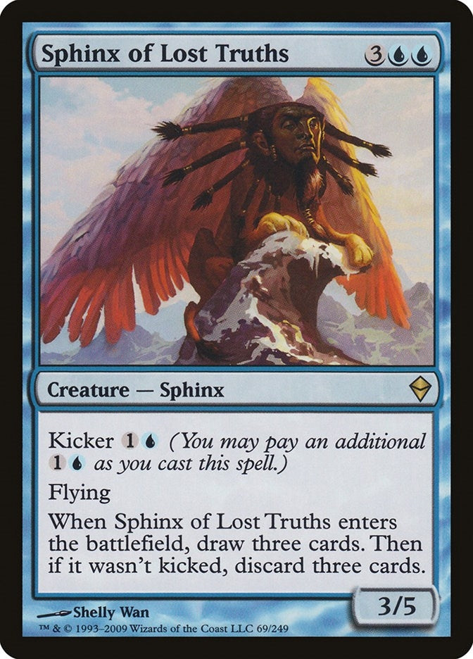 Image for Sphinx of Lost Truths (69) (Zendikar) - Magic: The Gathering