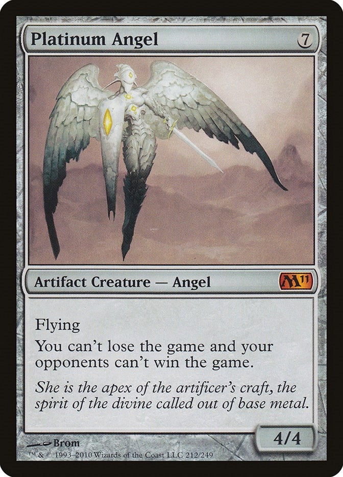 Image for Platinum Angel (212) (Magic 2011 (M11)) - Magic: The Gathering
