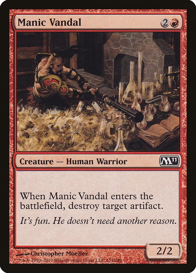 Image for Manic Vandal (151) (Magic 2011 (M11)) - Magic: The Gathering