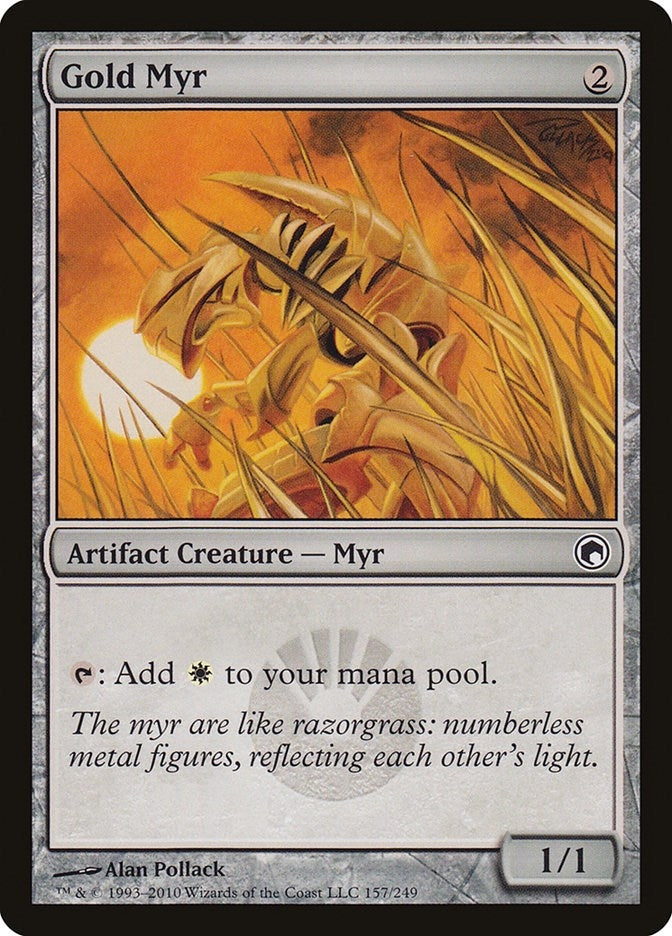 Image for Gold Myr (157) (Scars of Mirrodin) - Magic: The Gathering