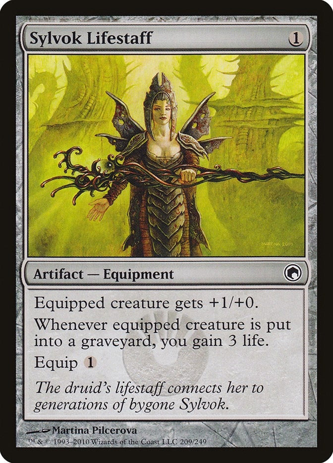 Image for Sylvok Lifestaff (209) (Scars of Mirrodin) - Magic: The Gathering