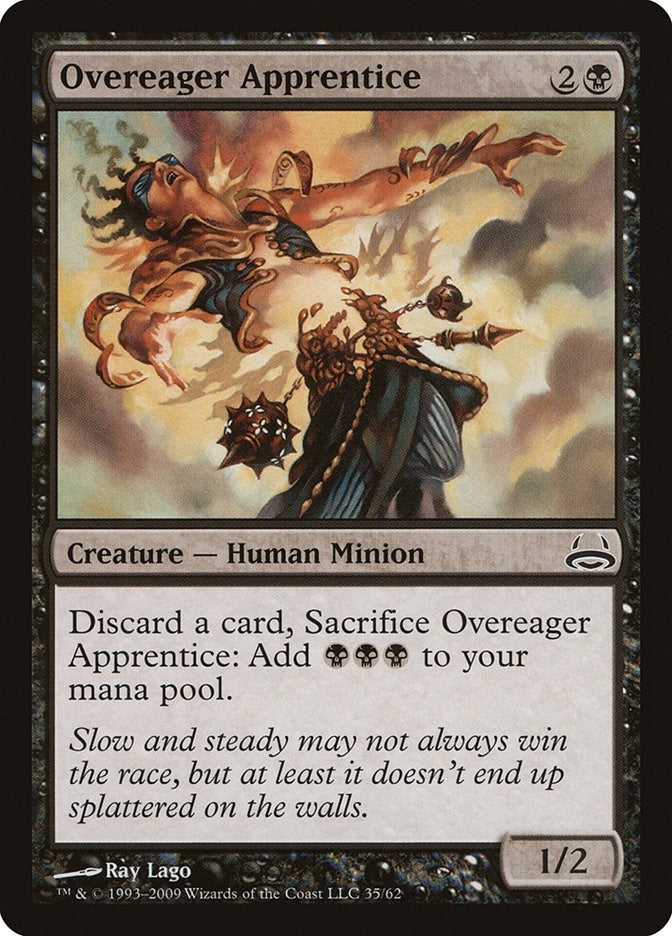Image for Overeager Apprentice (35) (Duel Decks: Divine vs. Demonic) - Magic: The Gathering