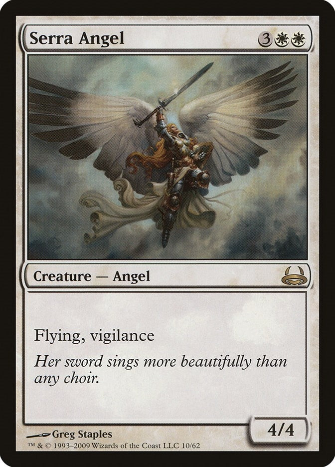 Image for Serra Angel (10) (Duel Decks: Divine vs. Demonic) - Magic: The Gathering