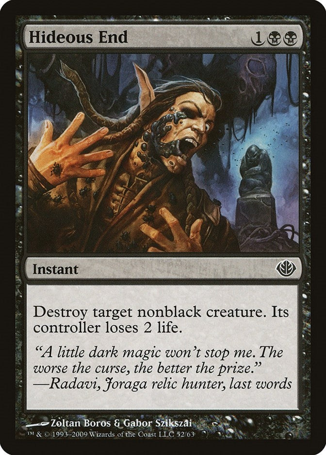 Image for Hideous End (52) (Duel Decks: Garruk vs. Liliana) - Magic: The Gathering