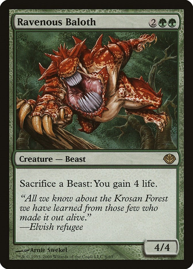 Image for Ravenous Baloth (8) (Duel Decks: Garruk vs. Liliana) - Magic: The Gathering