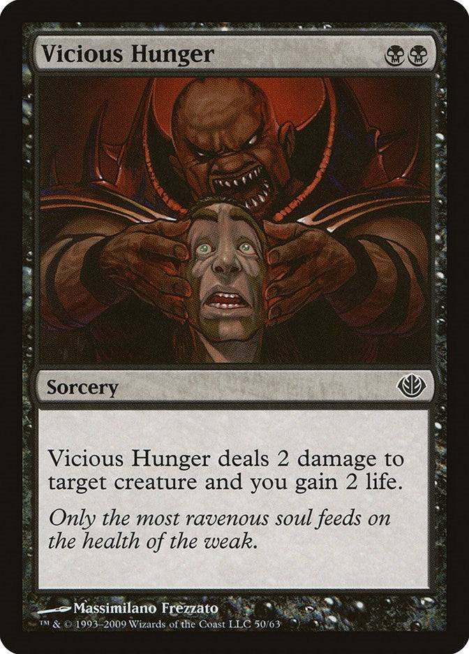Image for Vicious Hunger (50) (Duel Decks: Garruk vs. Liliana) - Magic: The Gathering