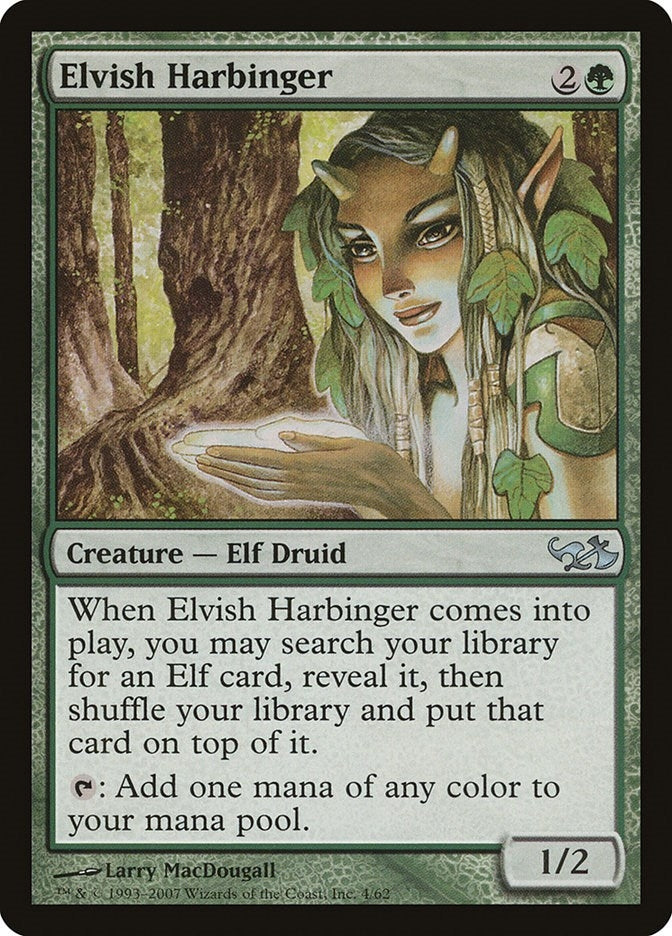 Image for Elvish Harbinger (4) (Duel Decks: Elves vs. Goblins) - Magic: The Gathering