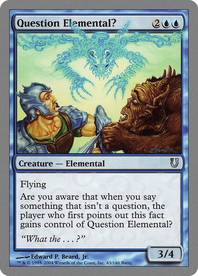 Image for Question Elemental? (43) (Unhinged) - Magic: The Gathering