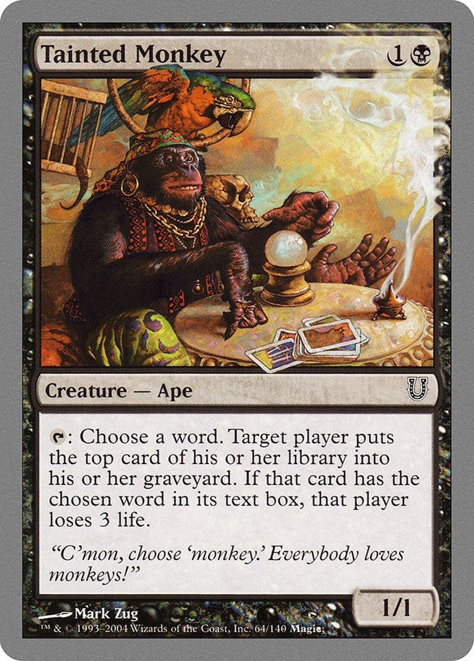 Image for Tainted Monkey (64) (Unhinged) - Magic: The Gathering