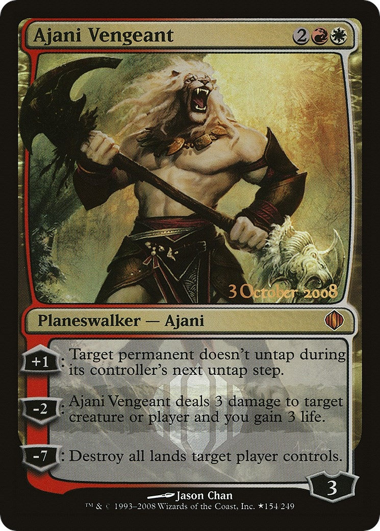 Image for Ajani Vengeant (154) (Launch Party & Release Event Promos) - Magic: The Gathering