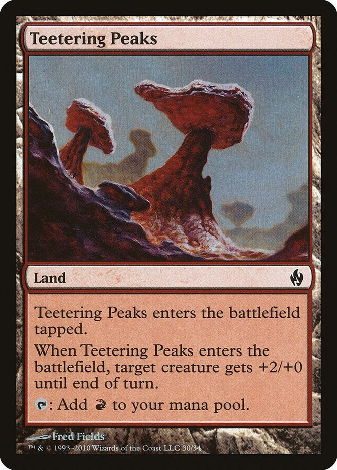 Image for Teetering Peaks (30) (Premium Deck Series: Fire and Lightning) - Magic: The Gathering