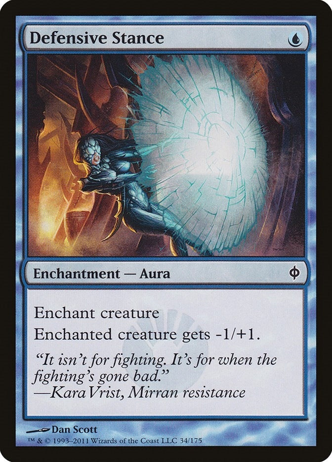 Image for Defensive Stance (34) (New Phyrexia) - Magic: The Gathering
