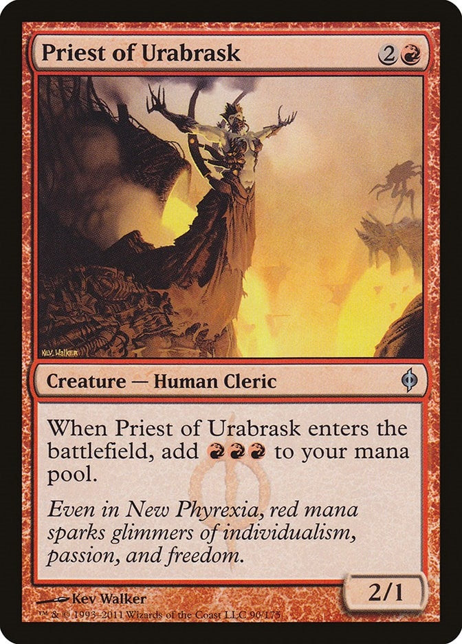 Image for Priest of Urabrask (90) (New Phyrexia) - Magic: The Gathering