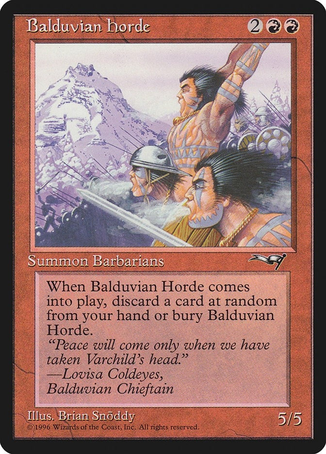 Image for Balduvian Horde (Alliances) - Magic: The Gathering